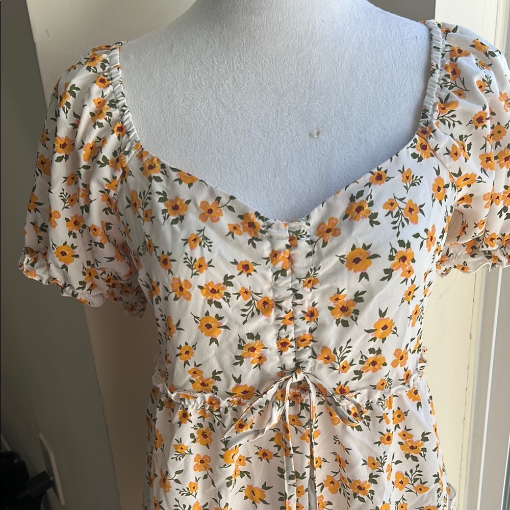 Floral Puff Sleeve Dress